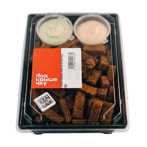 ГРЕНКИ БАРНЫЕ МЯСО НА УГЛЯХ С СОУСОМ 100Г