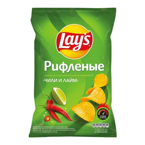 ЛЭЙС РИФЛЕНЫЕ ЧИЛИ ЛАЙМ 105ГР