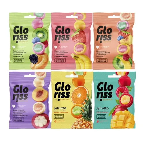 МИКС ЖЕВАТЕЛЬНЫХ КОНФЕТ GLORISS JEFRUTTO