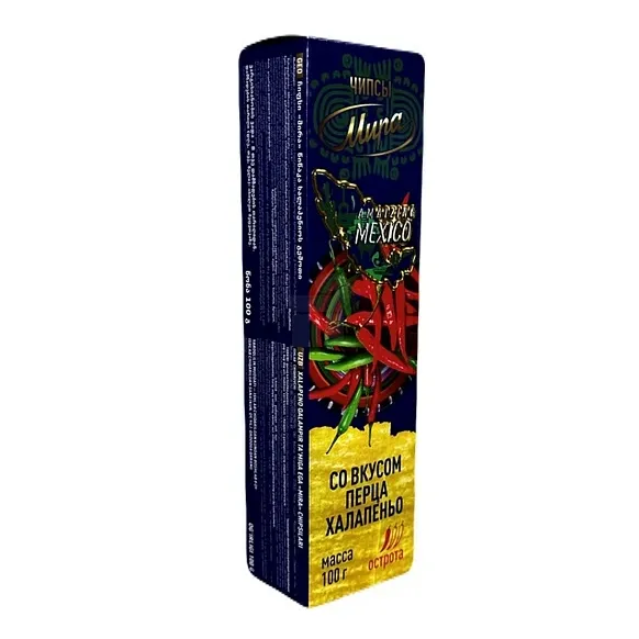 ЧИПСЫ МИРА СО ВКУСОМ ПЕРЦА ХАЛАПЕНЬО 100ГР 