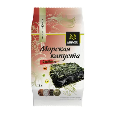 МИДОРИ МОРСКАЯ КАПУСТА БАРБЕКЮ 5ГР