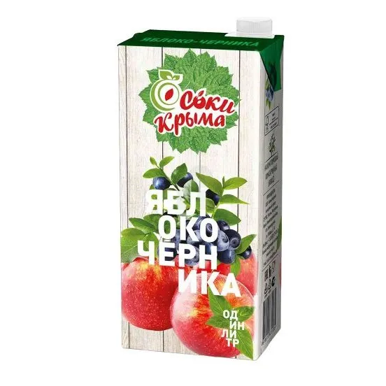 СОК СОКИ КРЫМА ЯБЛОЧНО-ЧЕРНИЧНЫЙ 1 Л