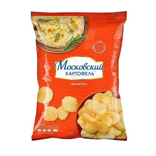 ЧИПСЫ МОСКОВСКИЙ КАРТОФЕЛЬ ФОКАЧЧА 120Г 
