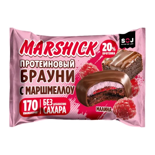 ПЕЧЕНЬЕ ПРОТЕИНОВОЕ "MARSHICK" С МАЛИНОЙ САХАРА