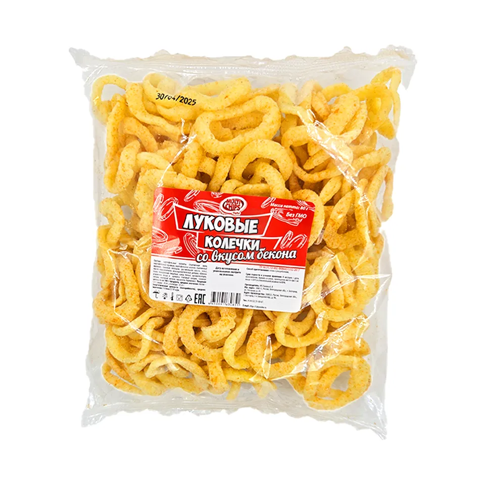 ЧИПСЫ MULTI CHIPS ЛУКОВЫЕ КОЛЬЦА БЕКОН 80 ГР