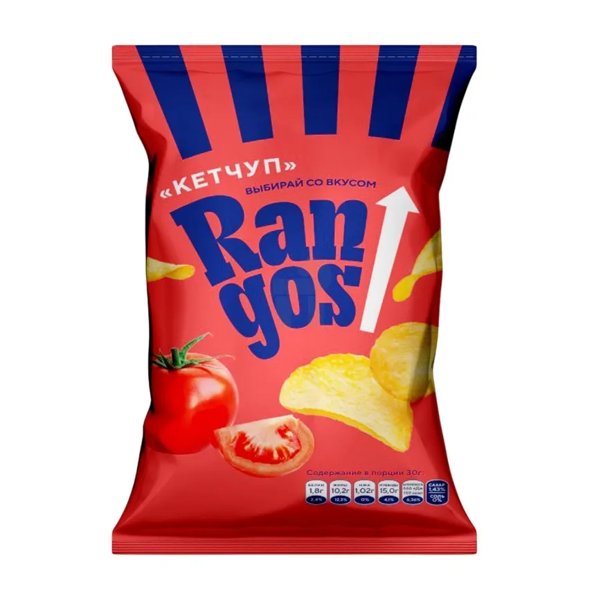 ЧИПСЫ РАНГОС 120ГР КЕТЧУП
