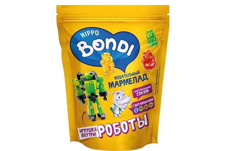 МАРМЕЛАД ЖЕВАТЕЛЬНЫЙ С ИГРУШКОЙ РОБОТЫ 