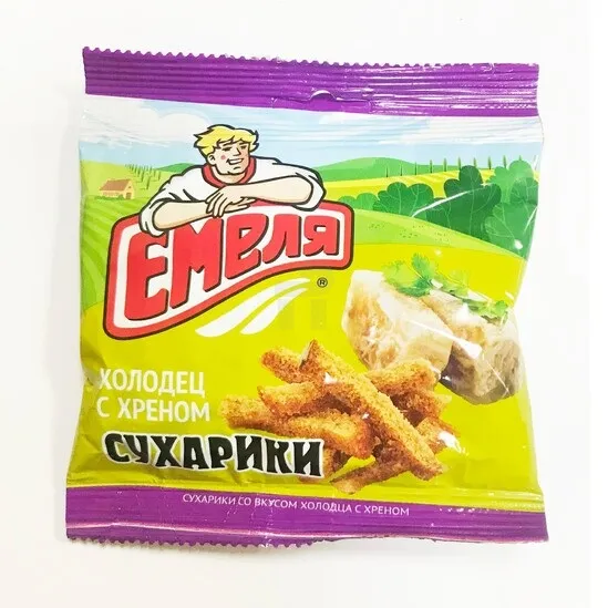 СУХАРИКИ ЕМЕЛЯ 40Г ХОЛОДЕЦ ХРЕН
